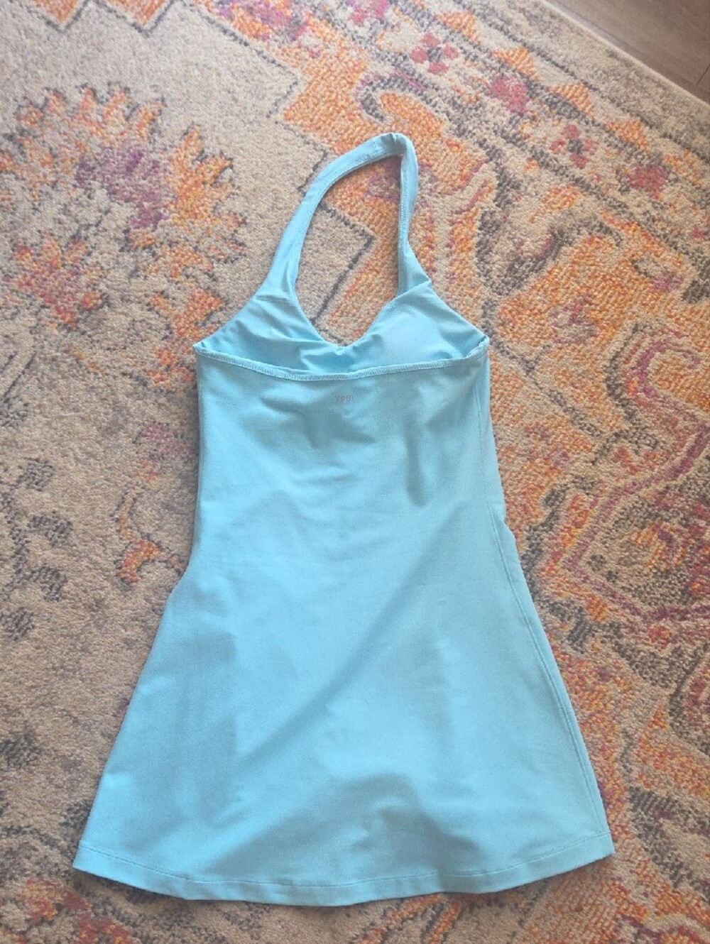 Abercrombie & Fitch YBP Halter Mini Tennis Dress Aqua Blue Small - Picture 3 of 5